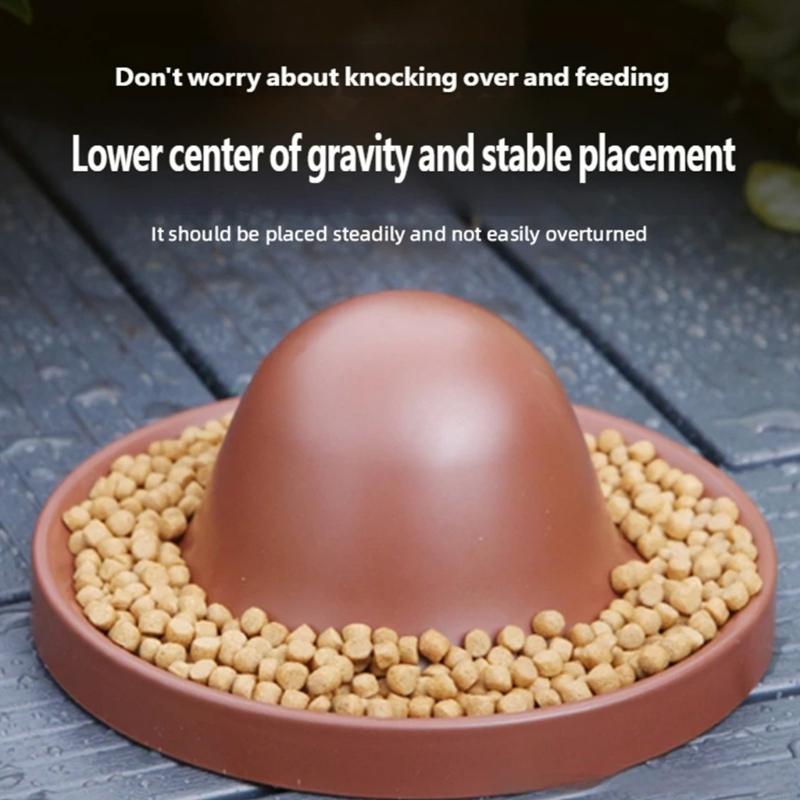 Water Dish Reptile - Sürüngenler Besleyiciler Kase Yuvarlak Aşınmaya Dayanıklı