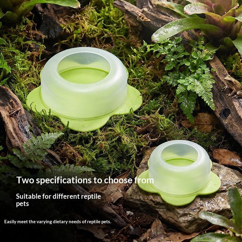 Water Dish Reptile - 1 Adet ABS Sürüngen Besleme Kabı