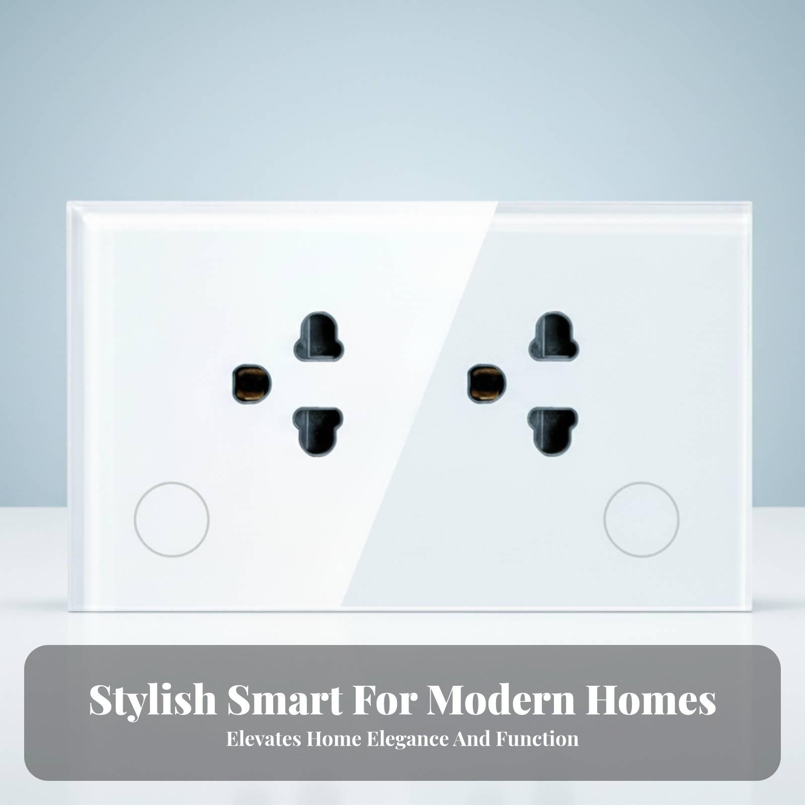 Timer Dual Outlet - Matter Uyumlu Wifi Duvar Prizi Çift