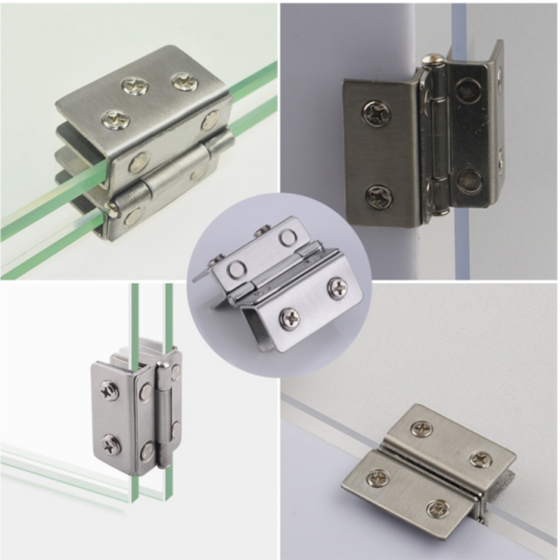 Glass Door Hinge - Cam kapı menteşesi Çift Taraflı Klip